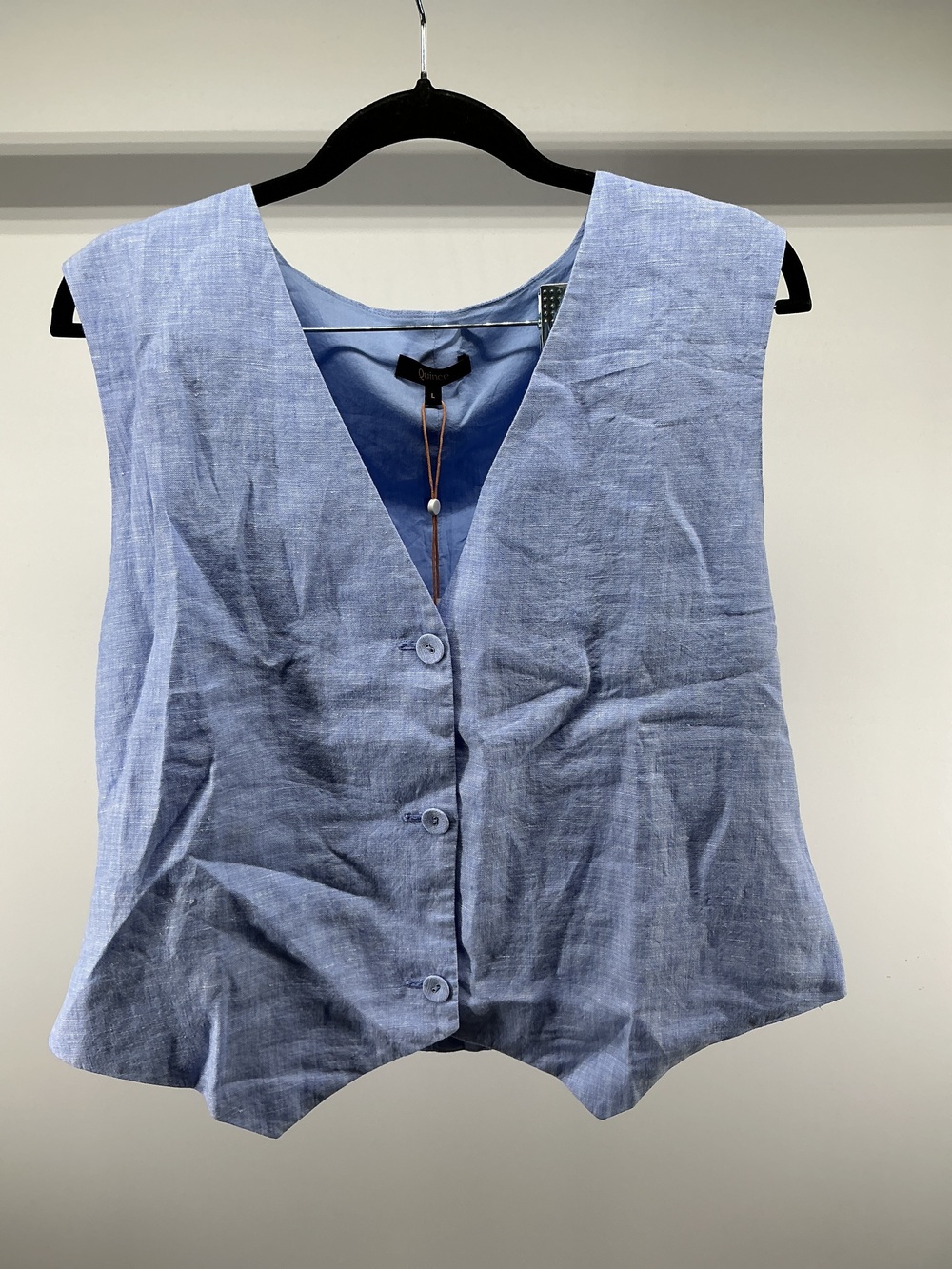 100% European Linen Vest
